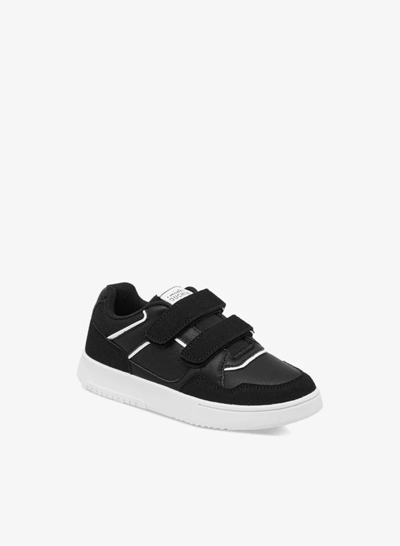 Mister Duchini Boys Panelled Sneakers with Hook and Loop Closure