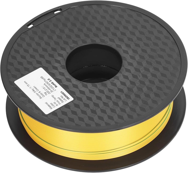 Dual Color 3D Printer PLA Filament 1.75mm, Silk Like Dichromatic Gold and Green, Easy to Use with Smooth, Stable and Eco Friendly Material for Creative 3D Printing - Image 4