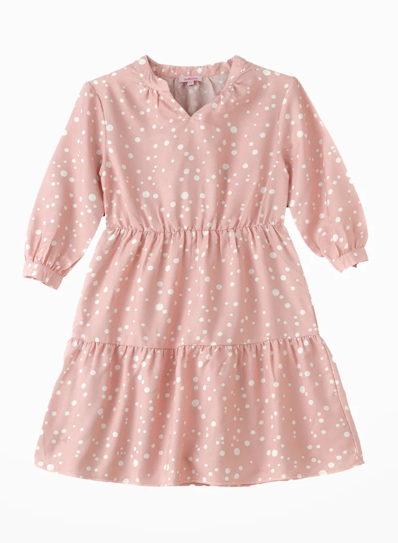 Jelliene Tween Twirl: Girls' Flowy Georgette Dress Breezy Comfort & Summer Chic