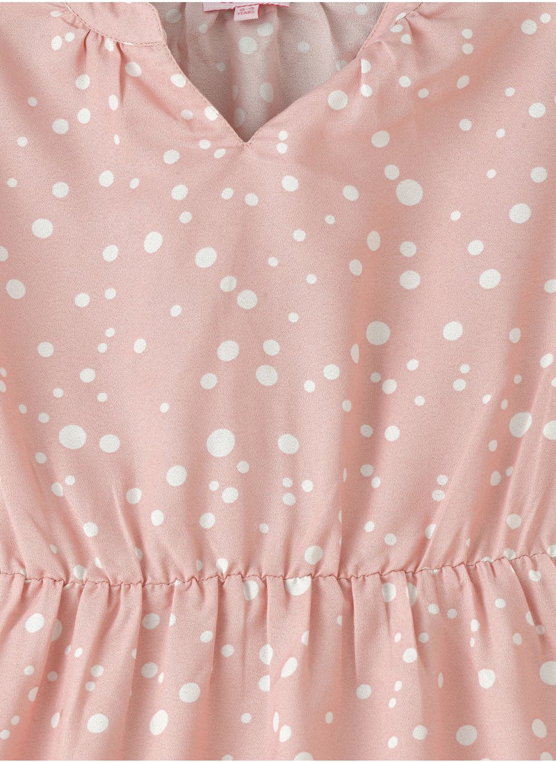Jelliene Tween Twirl: Girls' Flowy Georgette Dress Breezy Comfort & Summer Chic  - Image 3