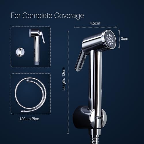 Hindware Italian Collection Health Faucet for Bathroom | Made of ABS | Comes with 1.2-Meter Stainless Steel Tube | Element | 1-Year Manufacturer Warranty - Image 5