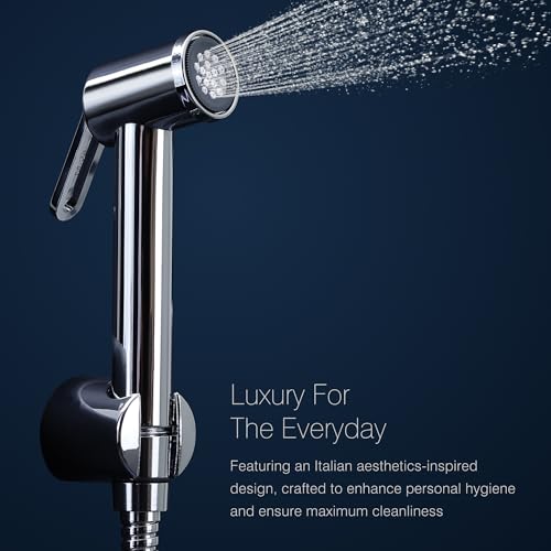 Hindware Italian Collection Health Faucet for Bathroom | Made of ABS | Comes with 1.2-Meter Stainless Steel Tube | Element | 1-Year Manufacturer Warranty - Image 3