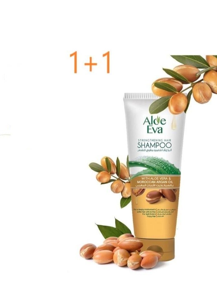 Strengthening Hair Shampoo with Aloe Vera and Moroccan Argan Oil 2 X 230ml