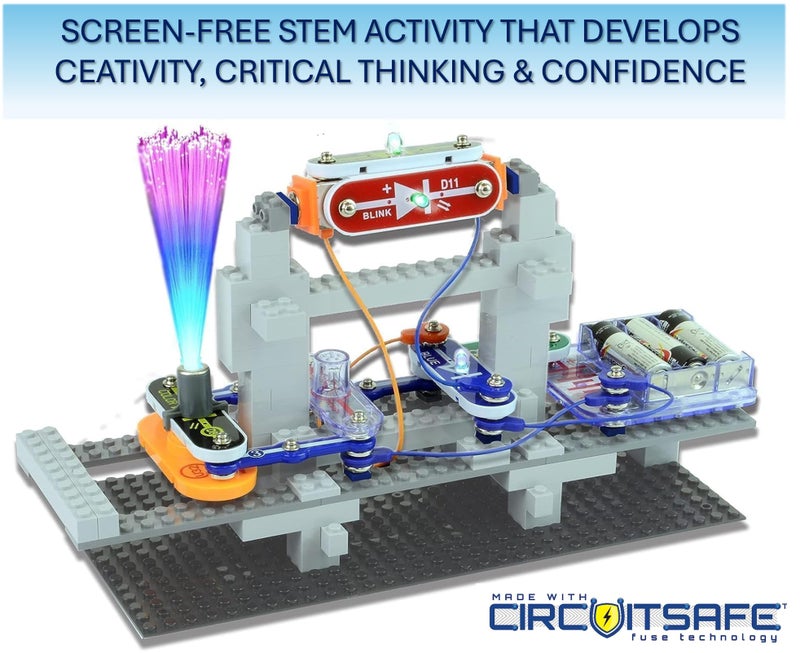 Snap Circuits BRIC: Structures | Brick & Electronics Exploration Kit | Over 20 Stem & Brick Projects | Full Color Project Manual | 20 Parts | 75 BRIC-2-Snap Adapters | 140+ BRICs - Image 3