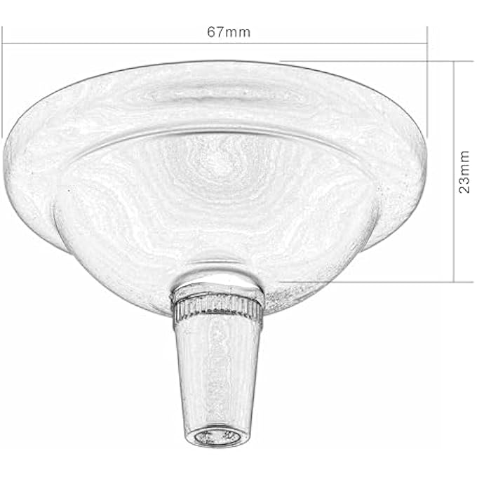 SMALL (67MM) PERIOD STYLED METAL CEILING ROSE WITH A METAL CORD GRIP IN BLACK FINISH - Image 3