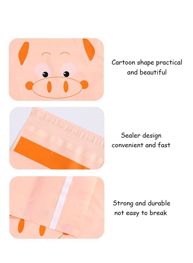 30 Pcs Easy Stick on Disposable Cartoon Car Trash Bag, Portable Sealable Durable Thickening PEVA Waterproof Leak Proof Vomit Bag, Camping Kitchen Office Storage Bag(Blue+Orange) - Image 3