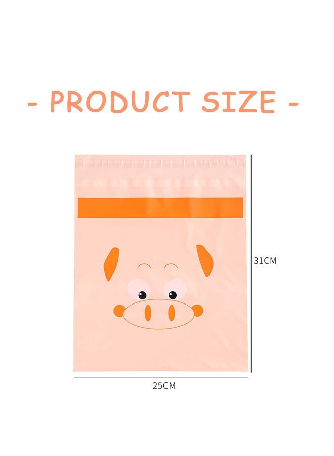 30 Pcs Easy Stick on Disposable Cartoon Car Trash Bag, Portable Sealable Durable Thickening PEVA Waterproof Leak Proof Vomit Bag, Camping Kitchen Office Storage Bag(Blue+Orange) - Image 2