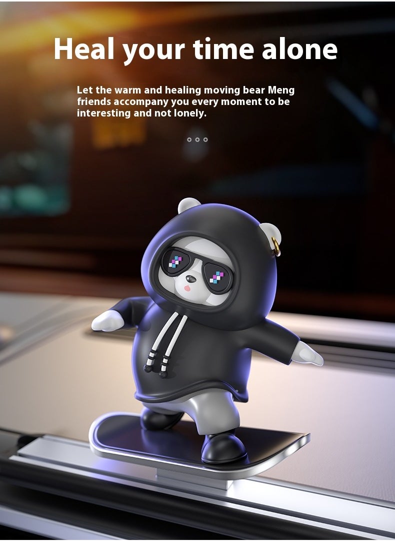 Generic Skateboard bear Car Interior Decoration Dashboard Ornament Fashion Funny Cute Home Decoration Auto Accessories Car Decoration Interior  - Image 4