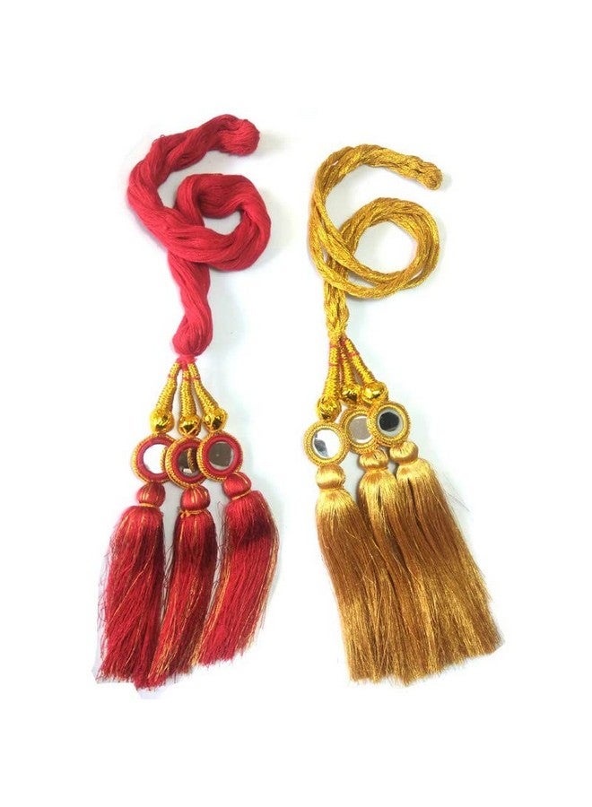 مجموعة من قطعتين من إكسسوارات الشعر ذات الضفائر/الشراشيب البنجابية من CHRONEX