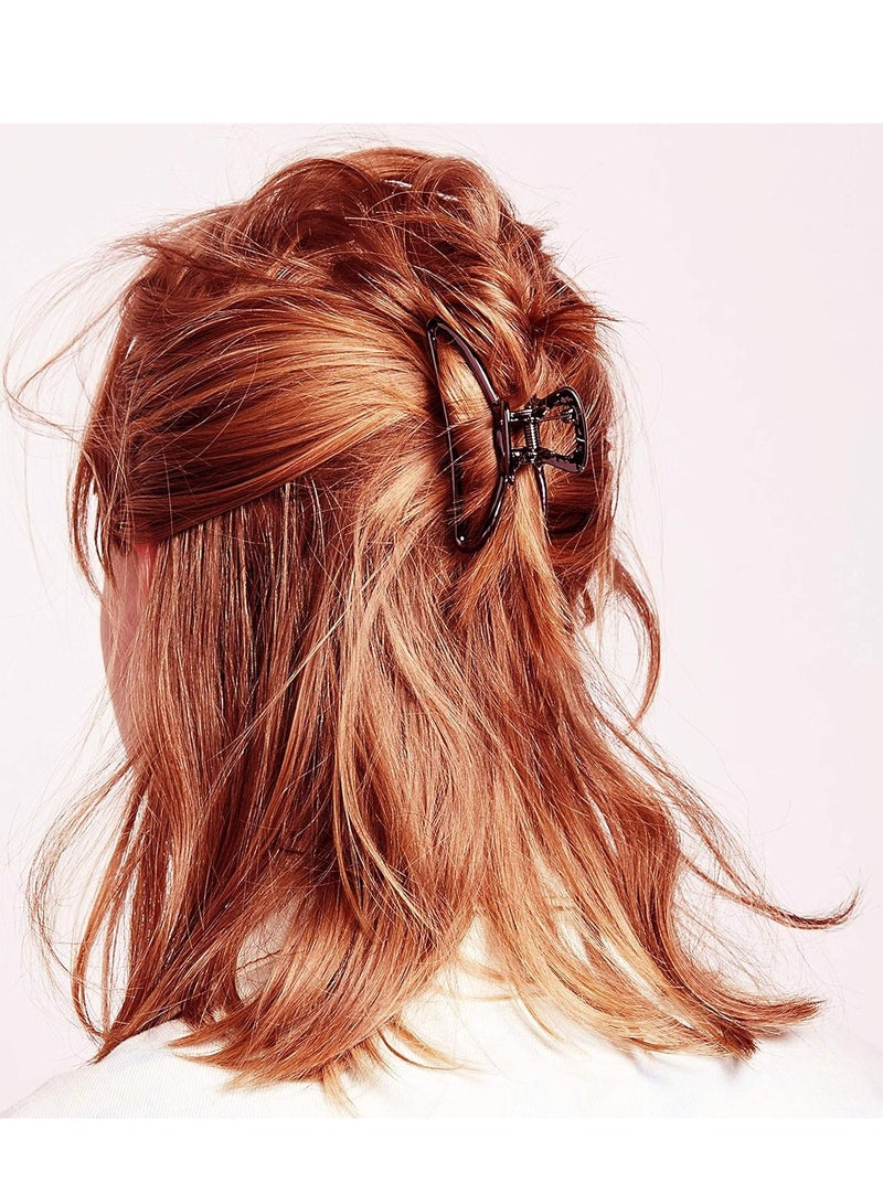 أوزيغالور 4 عبوات من مشابك الشعر المخلبية المعدنية الكبيرة (أسود، فضي، ذهبي، ذهبي وردي) لإكسسوارات الشعر النسائية - Image 5