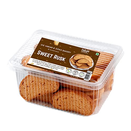 Delight Foods OG Variar & Sons Bakery Sweet Rusk 200g | Karnataka Traditional Tea Biscuits | Crispy Eggless Rusk | Perfect for Chai | No Preservatives - Image 2