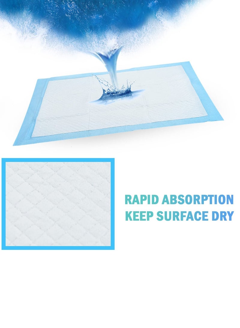 40 قطعة من وسادات تغيير الحفاضات كبيرة الحجم للاستخدام مرة واحدة، مقاس 24 بوصة × 24 بوصة، وسادات طاولة تغيير الحفاضات المقاومة للتسرب، وسجادة حماية السرير، مصنوعة من قماش ناعم غير منسوج - Image 4