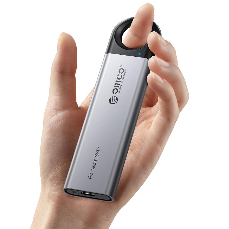 ORICO 512GB External SSD Up to 1050MB/s, Hanging Hole Design Portable Solid State Drive, USB C&A 2 in 1 Cable, Reliable Storage for Type-C Smartphone, Tablets, Laptops - C10 - Image 1