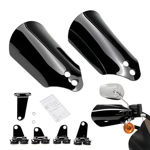 KOONDHEEND Motorcycle Handguards Fits For 1996-2025 Harley Touring Road Glide Electra Glide Road King Softail Sportster Dyna Handguards Series Upgrade Bracket Wind Handguards | Motorcycle Accessories - Image 1