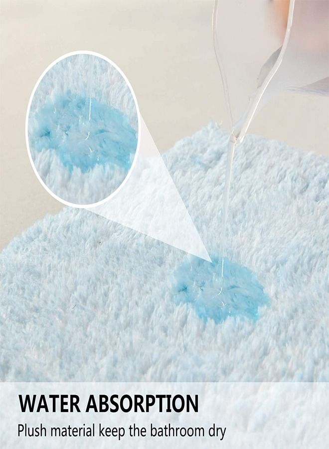 سي آند سي هوم 2 قطعة التصميم الهندسي الحديث لينة الفاخرة ماصة للماء عدم الانزلاق سجاد الحمام المنزل الديكور الحصير للحمام 50x60 و 50x80 سم - Image 3