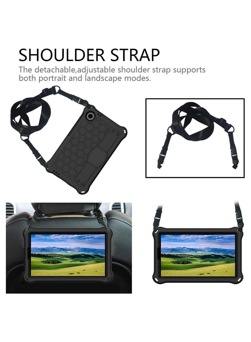 عام غطاء للأطفال ل بلاكفيو تاب 60 8.68 بوصة 2023 ، خفيفة الوزن للصدمات واجب وعرة كامل الجسم اللوحي حماية القضية ، مع حزام اليد وحزام الكتف - Image 4