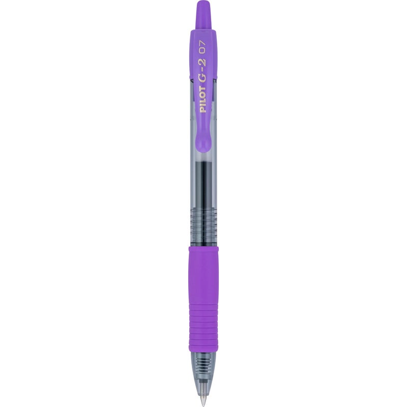 Pilot G2 Premium Gel Roller Pens, Fine Point 0.7 mm, Purple Ink Pens Fine Point, Pack of 12 - Ideal for School, Journaling, and Office Writing - Image 5