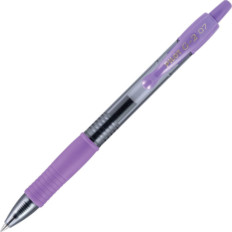 Pilot G2 Premium Gel Roller Pens, Fine Point 0.7 mm, Purple Ink Pens Fine Point, Pack of 12 - Ideal for School, Journaling, and Office Writing - Image 4