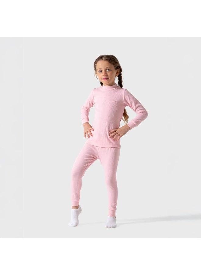 Unisex Children's Thermal Underwear Set, Long Sleeve Top and Pants - Image 2