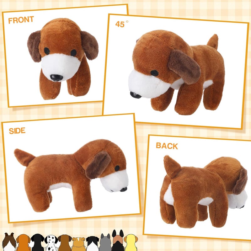 Sosation 20 Pcs Mini Plush Stuffed Puppy Bulk Graduation Gift Dog Party Favor Gift Toy Soft Plush Dog for Goodie Bag Fillers Kids Baby Show Birthday Carnival Prize Party - Image 3