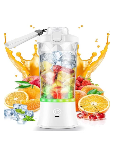 Portable Blender, USB Rechargeable, 20 Oz Juicer for Smoothies with 6 Blades