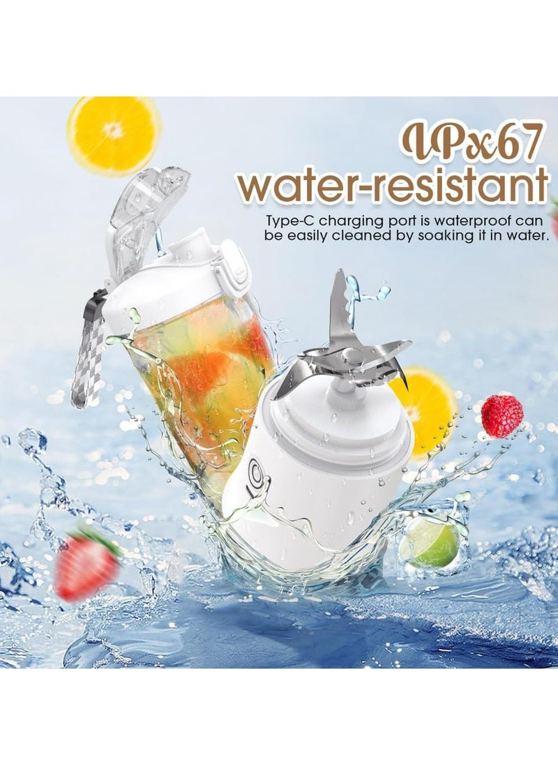 Oasisgalore - Portable Blender, USB Rechargeable, 20 Oz Juicer for Smoothies with 6 Blades - Image 1