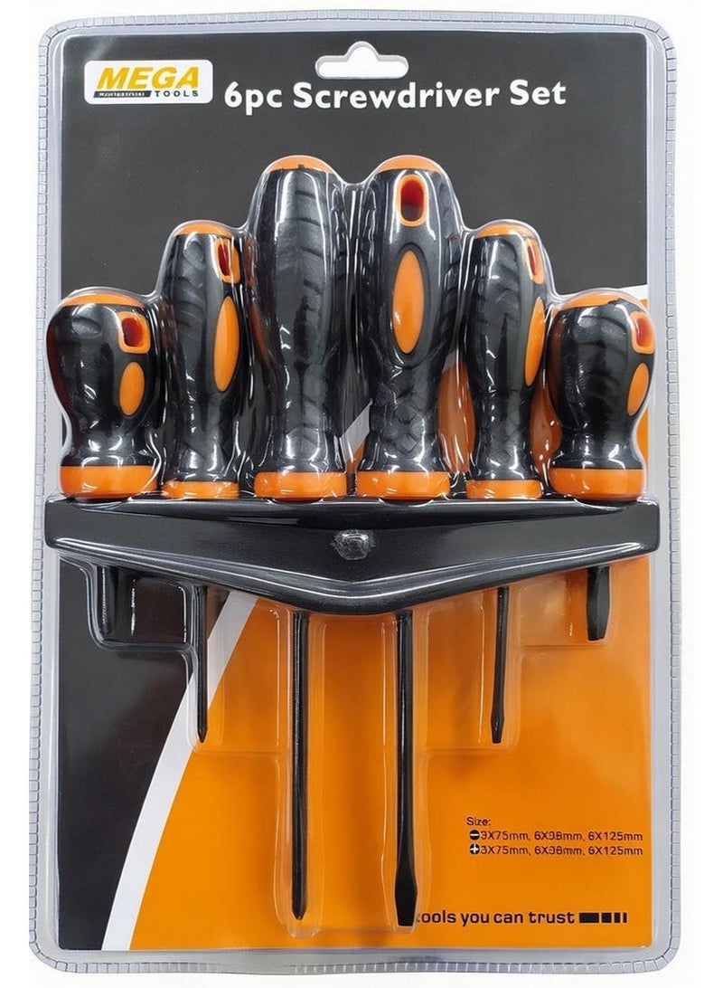 ميجا تولز مجموعة مفكات براغي 6 قطع