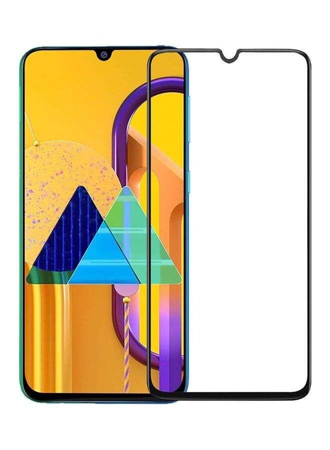 BORTONY Tempered Glass Screen Protector For Samsung Galaxy M30s/M30/M31/M21/A30/A30s/A50/A50s Black/Clear - Image 1