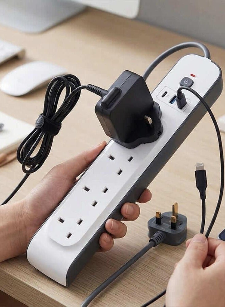 POWERMAX MX70 7-in-1 Power Strip with Overcurrent Protection, USB PD, and 3-meter Cable - Image 5