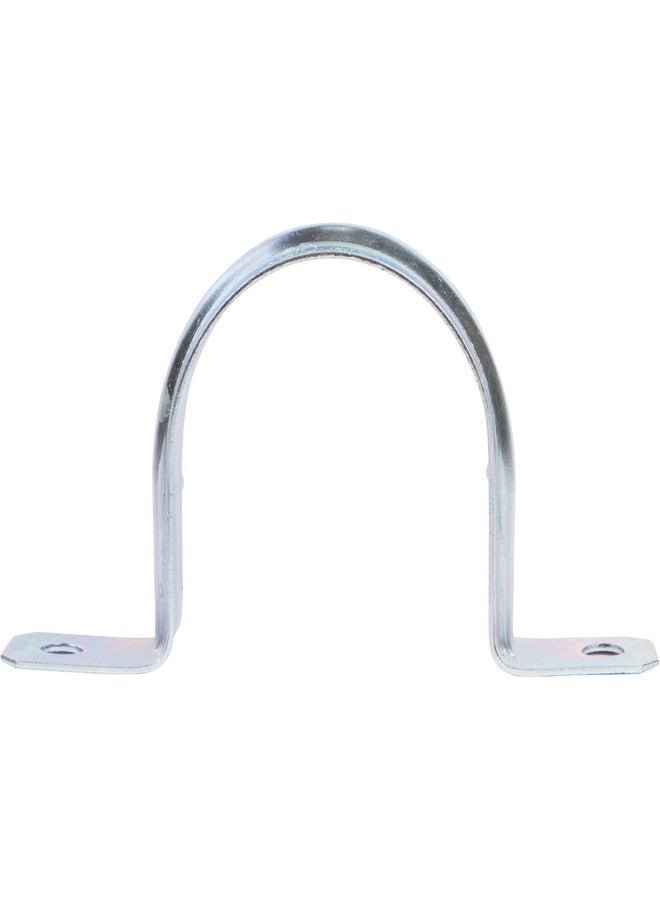 Morris Products Heavy Duty Rigid Pipe Strap - 2 Holes - 2-1/2 Inch - Secures Rigid, IMC Conduit - Zinc-Plated Steel - Reinforced Rib, Hole - Snap-On Installation - 1 Piece - Image 5