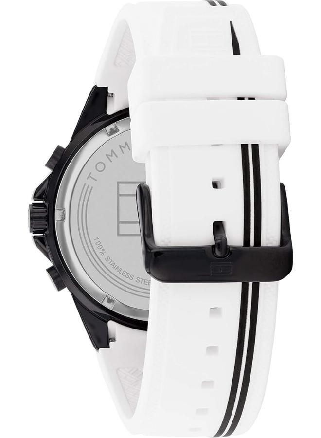 TOMMY HILFIGER Tommy Hilfiger Silicone Chronograph Watch 1791862 + Tommy Wallet  - Image 3