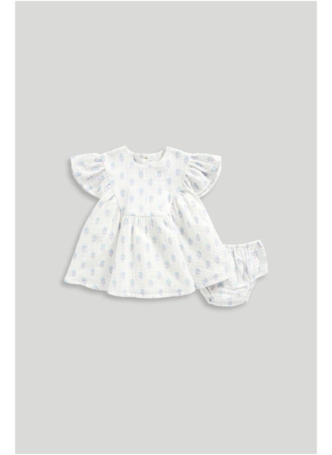 mothercare - Muslin Dress and Knickers - Image 1