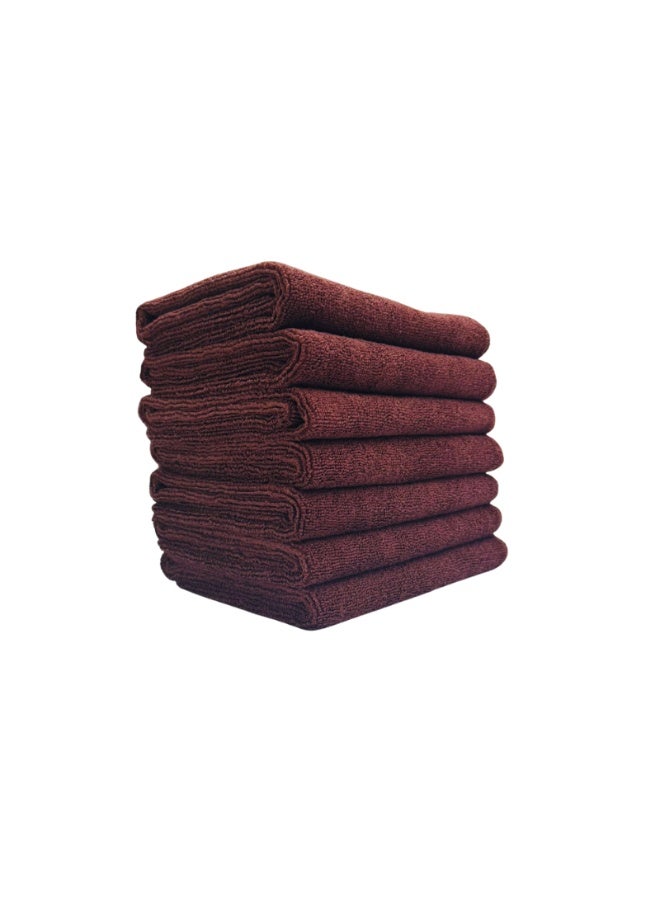 Carixer Microfiber Towel 40 * 40cm 1pack 50 pcs Brown (Wrap) - Image 1