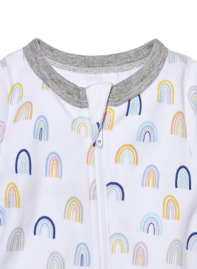 Nanit Sleep Wear Pajamas - 3M, Sweet Rainbows - Image 2