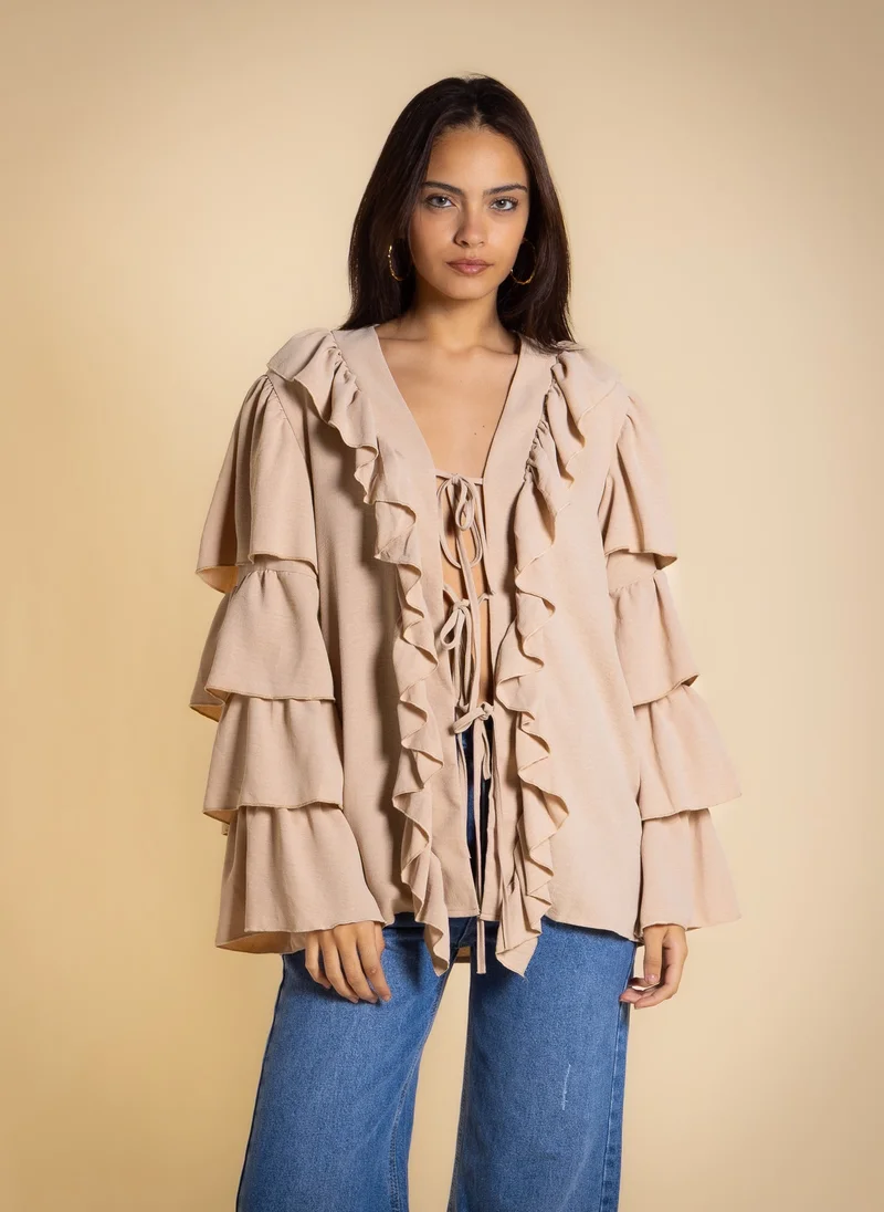 شايبس RUFFLED BLOUSE