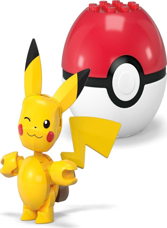 Mega Brands MEGA Pokémon Action Figure Building Toys Set, Poké Ball 2-Pack, Pikachu and Ditto with 42 Pieces, for Kids - Image 5