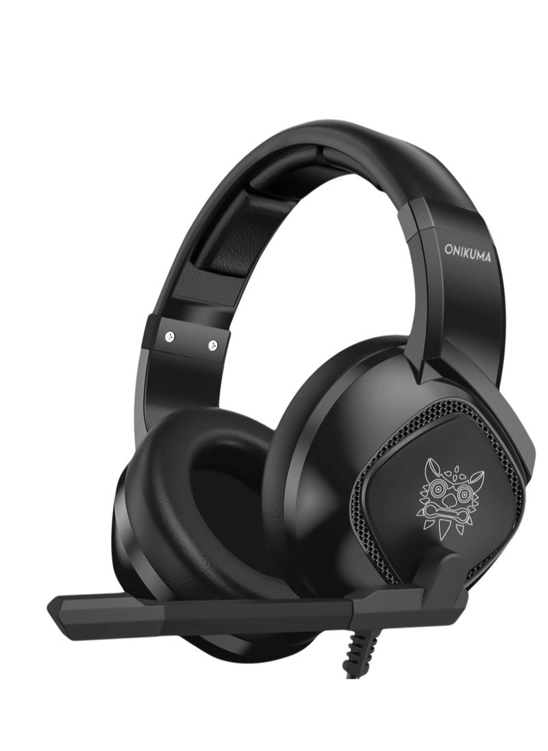 onikuma Onikuma K19 RGB Wired Gaming Headset - Black  - Image 1