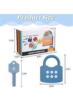 MIXDE Kids Learning Locks with Keys, 123 Dots Numbers Matching and Counting Toys, Montessori Educational Toys for Toddlers Boys Girls  - Image 5