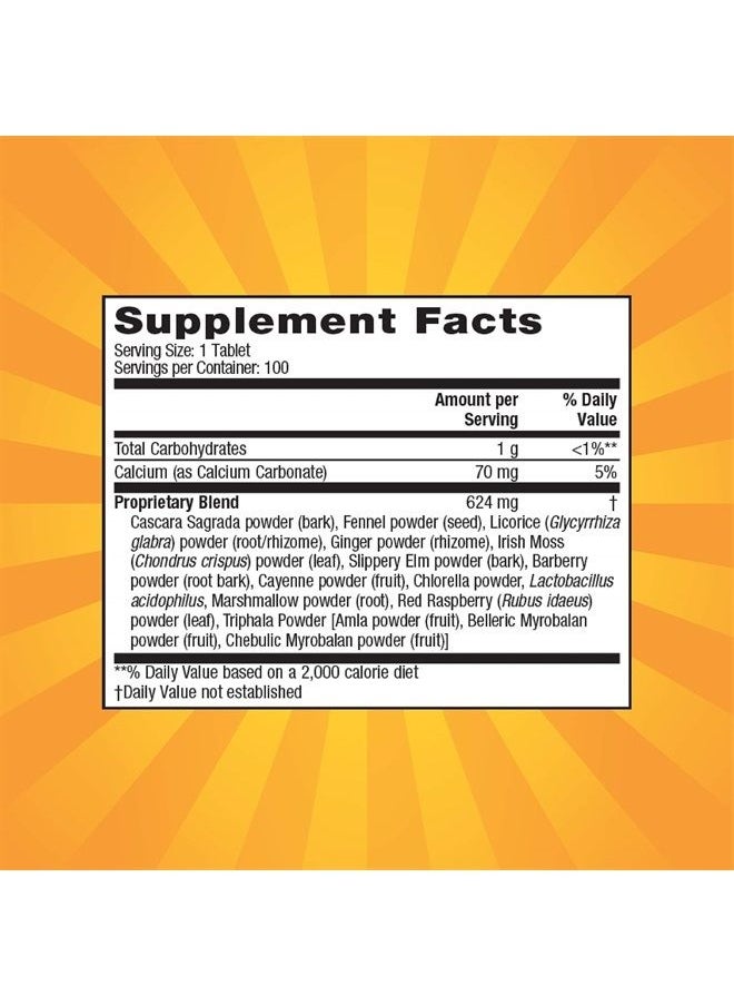 Nature's Secret Super Cleanse Extra Strength Toxin Detox & Gentle Elimination Body Cleanse, Digestive & Colon Health Support - Stimulating Blend of 14 Herbs with Probiotics - 100 Tablets (Pack of 2)  - Image 2