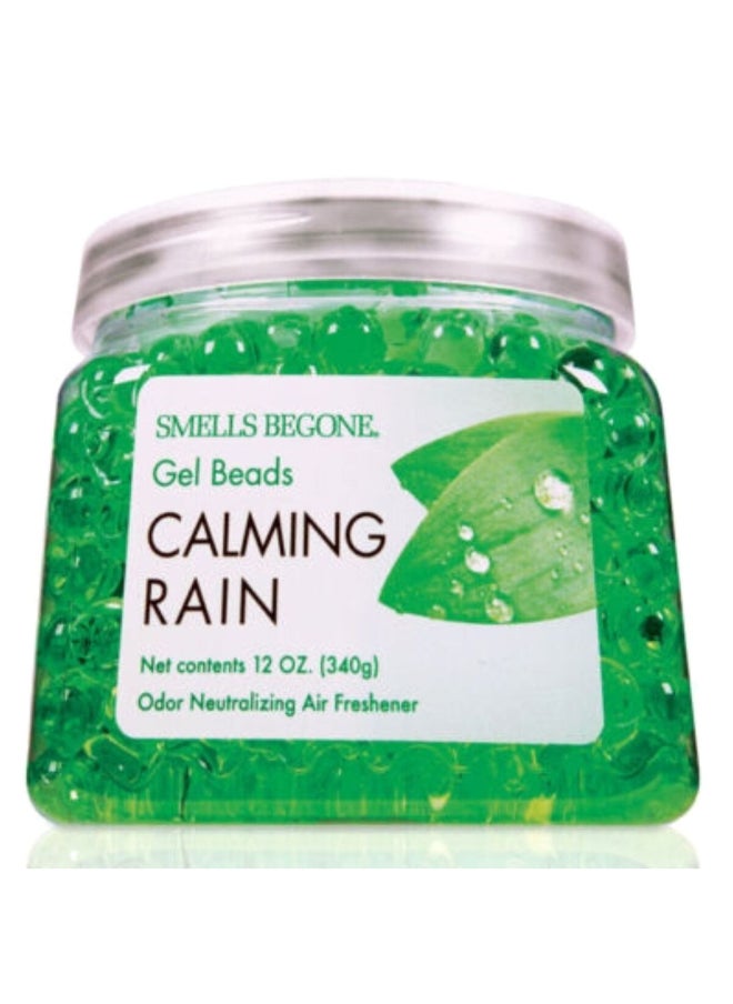 Smells Begone - Calming Rain Odor Neutralizing Air Freshener Gel Beads Green 340 g 52512 - Image 1