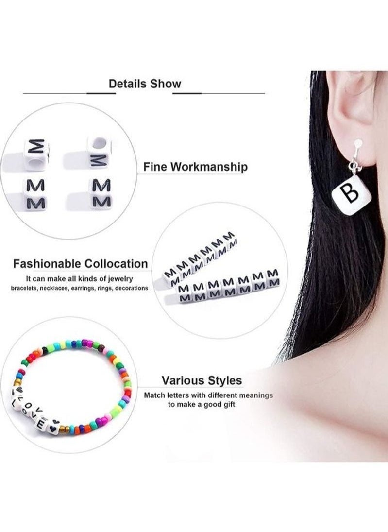 Generic - Glass Beads And Alphabet Letter Jewellery Making Kit - Image 1