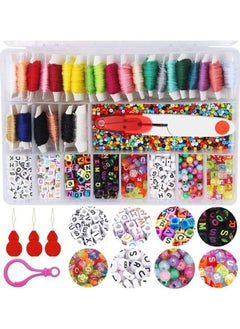 Glass Beads And Alphabet Letter Jewellery Making Kit