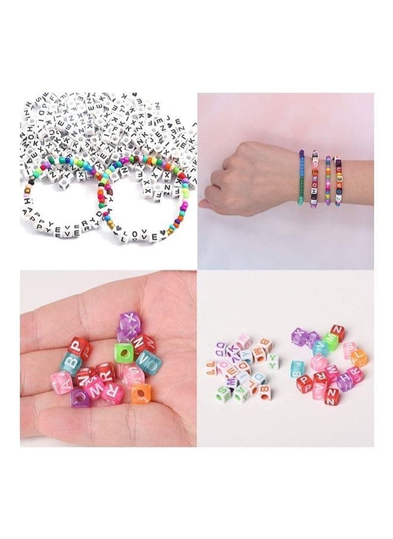 Generic - Glass Beads And Alphabet Letter Jewellery Making Kit - Image 1