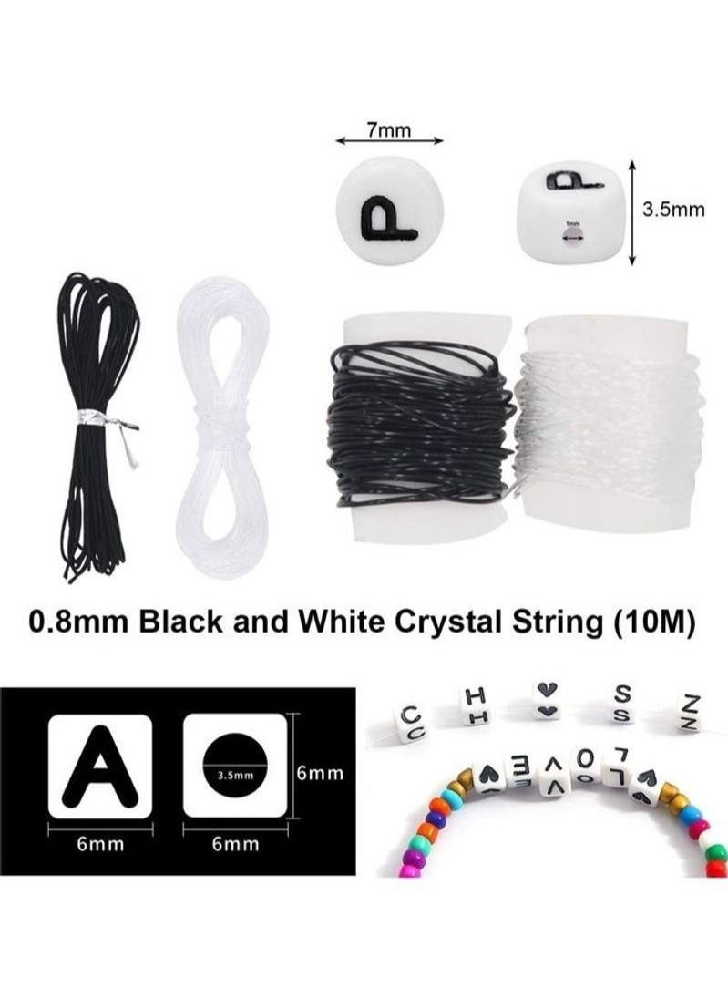 Generic - Glass Beads And Alphabet Letter Jewellery Making Kit - Image 1