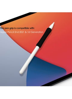 Generic Silicone Grip Holder 2-Pieces Protective Sleeve Cover Case Accessories Compatible with Apple Pencil 1st Gen and 2nd Generation  - Image 4