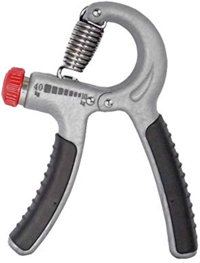 Hand Grip Gripper Strength Training Forearm Muscle Wrist Exerciser Developer Gray-Black_ with one years guarantee of satisfaction and quality