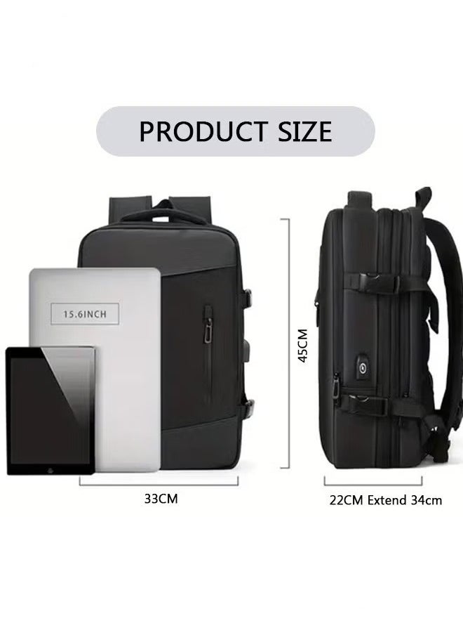 Carry-On Luggage Backpack Unisex Backpack with External Charging Interface, Wet and Dry Separation, Large Capacity Scientific Compartmentalized Backpack, Travel Backpack, Short-Distance Luggage Bag
