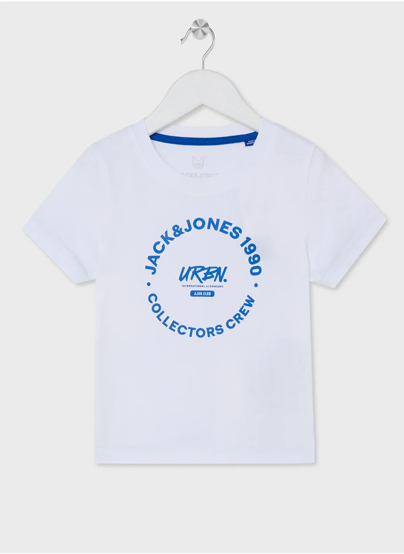 Jack & Jones Junior Kids Logo Crew Neck T-Shirts