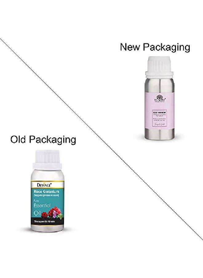 Devinez - Rose Geranium Essential Oil 100% Pure l & Undiluted 250ml in Anodized Aluminum Bottle - Image 1