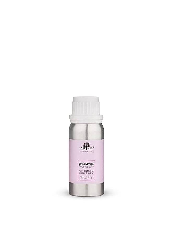 Devinez - Rose Geranium Essential Oil 100% Pure l & Undiluted 250ml in Anodized Aluminum Bottle - Image 1